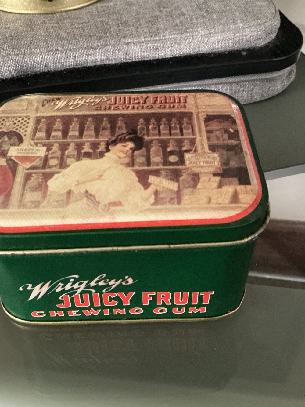 Wrigley's Juicy Fruit Vintage Style Tin - Green and Red